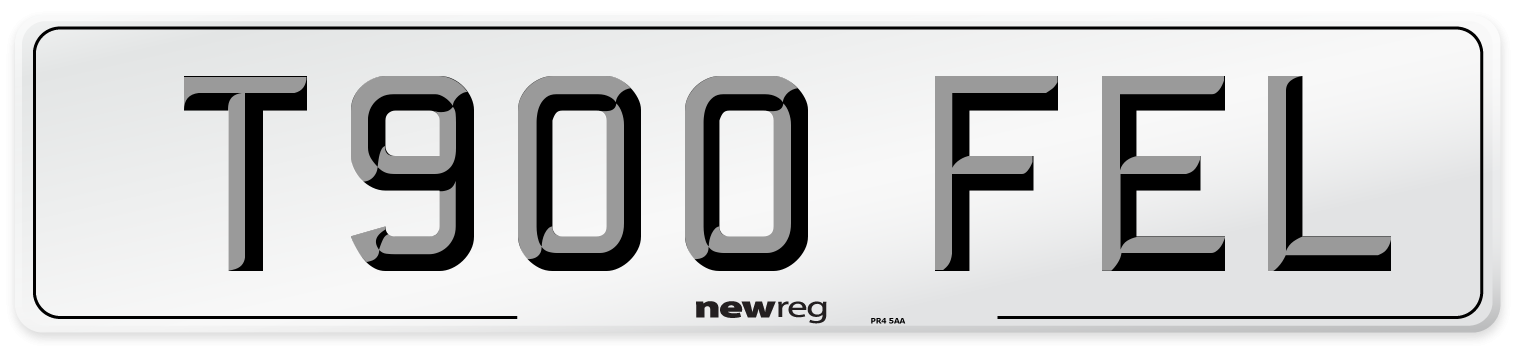 T900 FEL Number Plate from New Reg